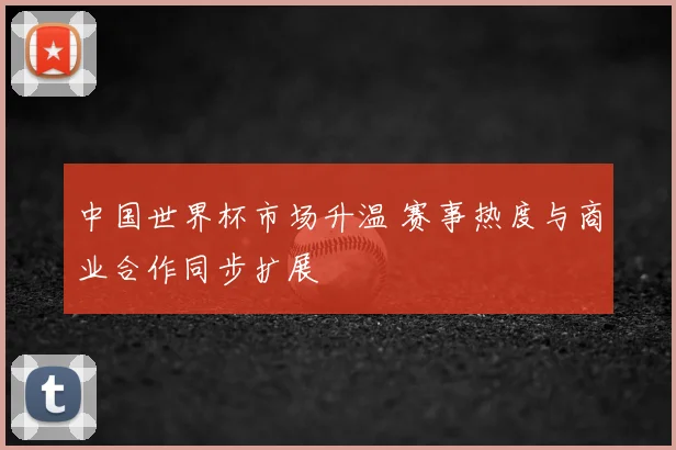 中国世界杯市场升温 赛事热度与商业合作同步扩展